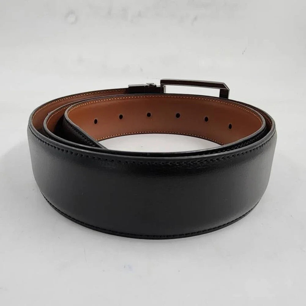 Perry Ellis Portfolio Love Triangle Reversible Belt Men's M 34/36 Black